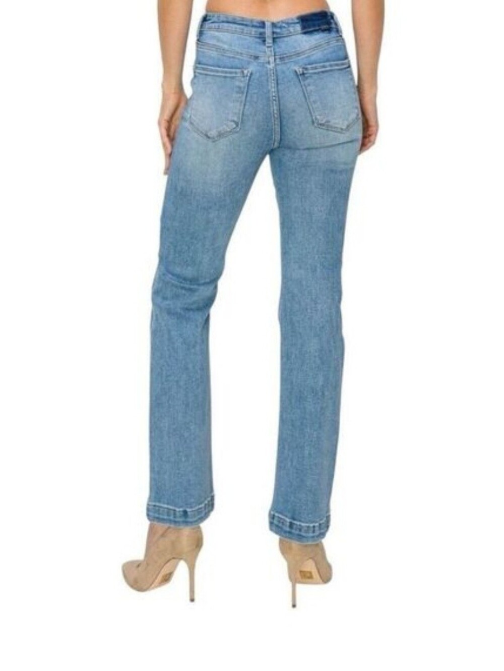 Risen High Rise Light Wash Boot Cut Jeans Sz 13/31 29" Inseam Style #RDP5610 - Picture 2 of 10